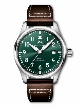 IWC Pilot's Watch Mark XX Stainless Steel / Green IW3282-05 (IW328205)